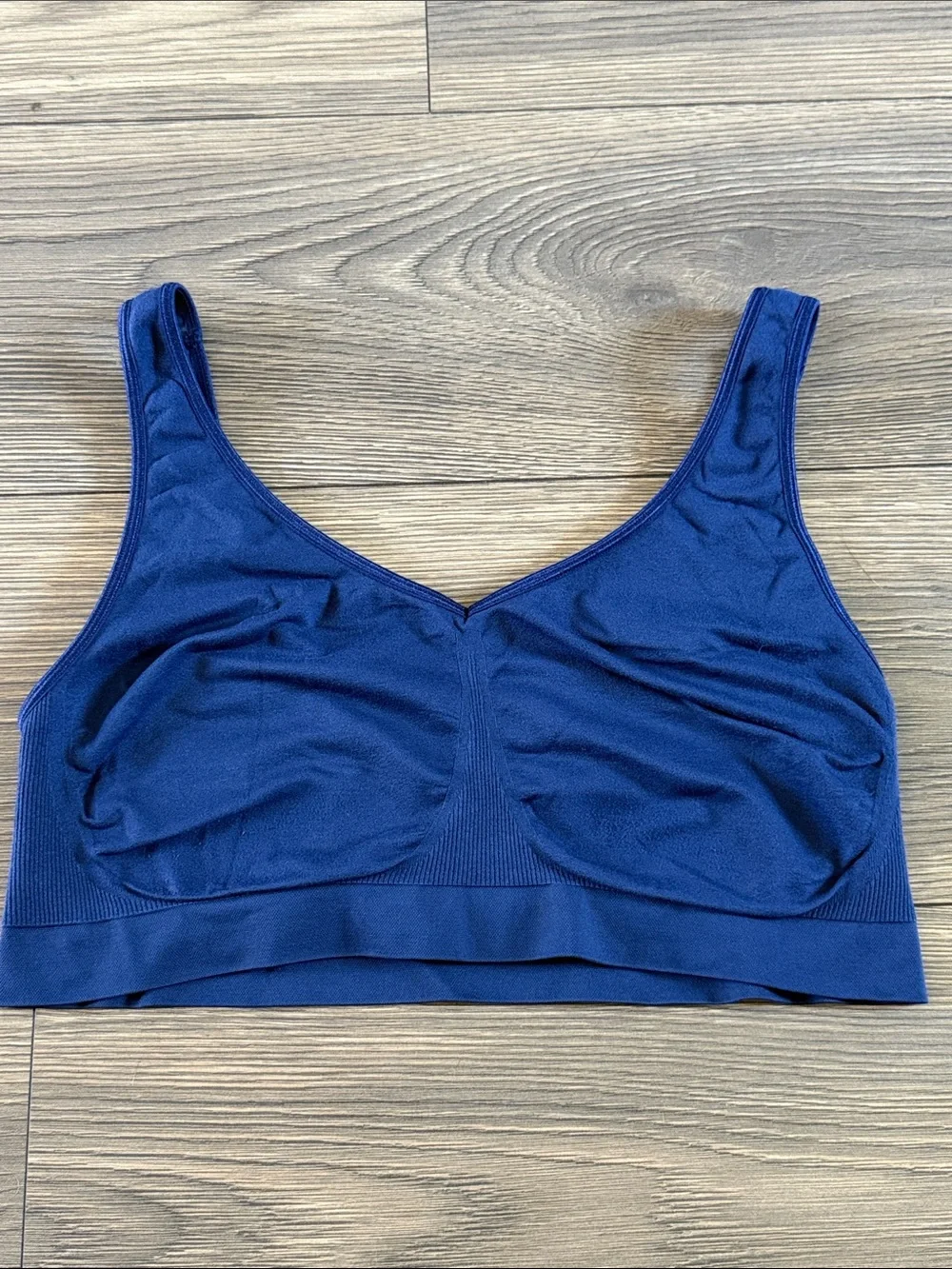 Bali Navy Wireless Comfort Bra - Seamless Support